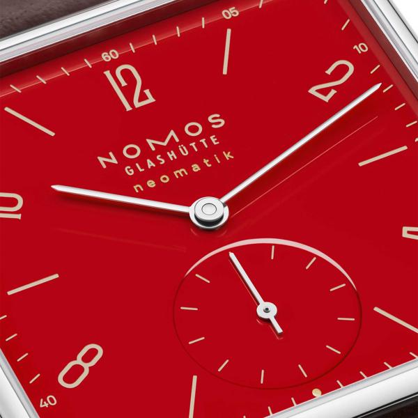 NOMOS Glashütte Tetra Neomatik Red – 175 Years Watchmaking Glashütte (Ref: 421.S2)