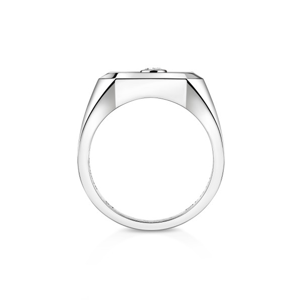 Messika Move Titanium Naturel Siegelring mit Diamanten (Ref: 13832-TN)