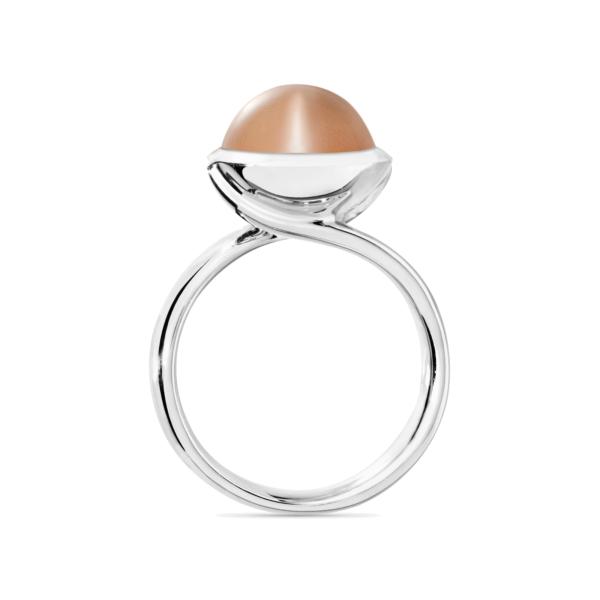 Tamara Comolli BOUTON Ring large Brauner Mondstein (Ref: R-BOU-l-MoBr-wg)