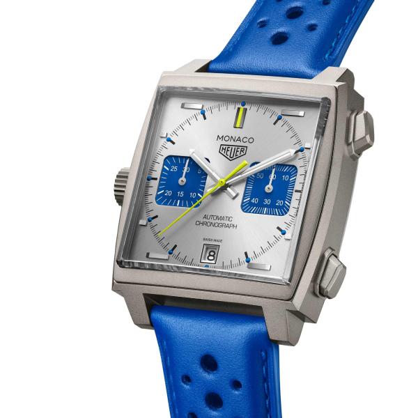 TAG Heuer Monaco Racing Blue (Ref: CAW218C.FC6548)