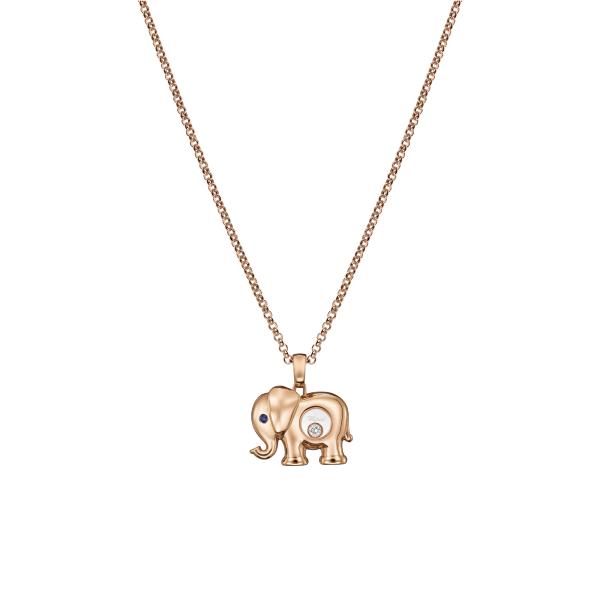 Chopard Happy Diamonds Elefant Anhänger mit Halskette (Ref: 79A189-5001)