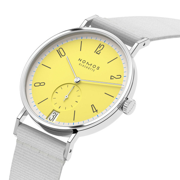 NOMOS Glashütte Tangente 38 Datum Kanari  (Ref: 179.S6)