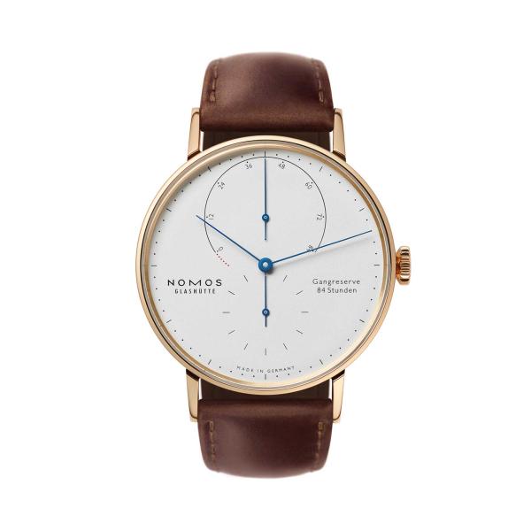 NOMOS Glashütte Lambda 39 Roségold mit gebläuten Zeigern (Ref: 953)