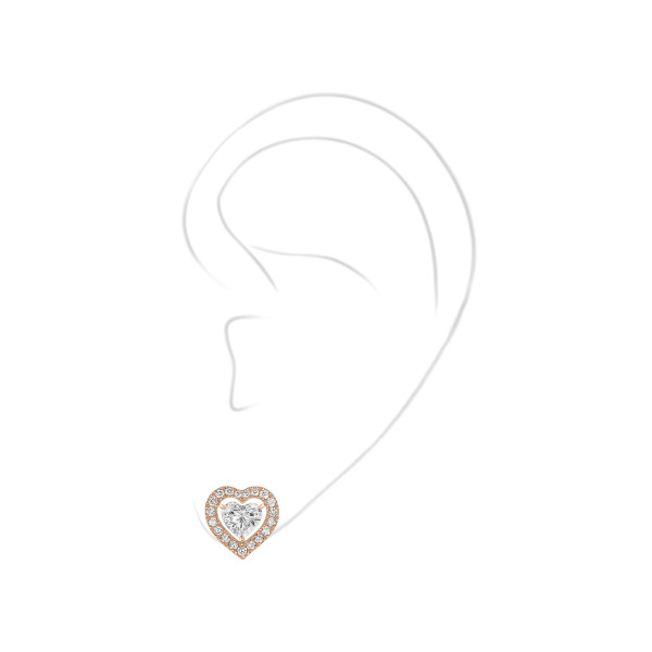Messika Joy Coeur Ohrstecker (Ref: 11562-PG)
