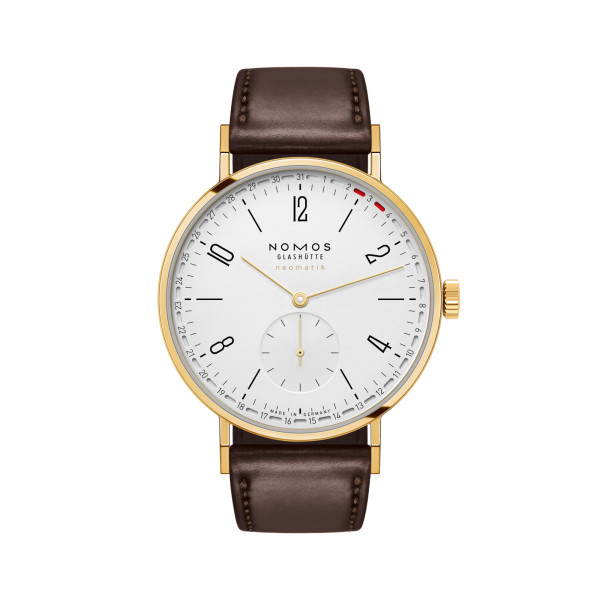 NOMOS Glashütte Tangente Gold Neomatik 38 Update Doré (Ref: 196)