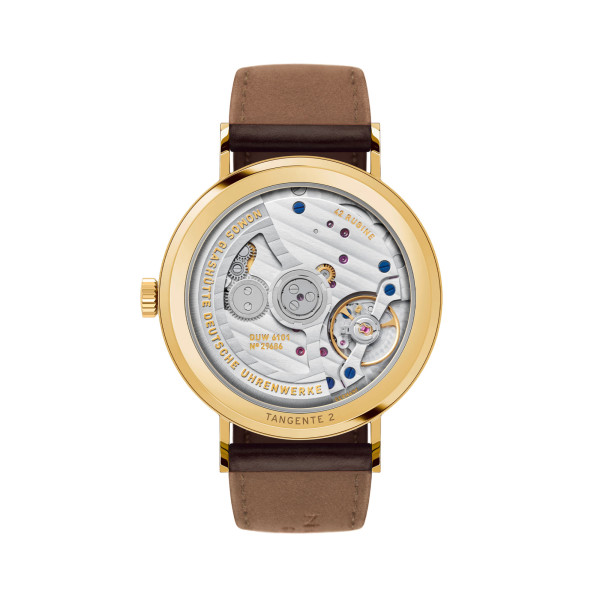 NOMOS Glashütte Tangente Gold Neomatik 38 Update Doré (Ref: 196)