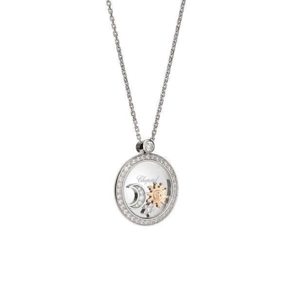 Chopard Happy Sun, Moon and Stars Halskette mit Anhänger (Ref: 799434-1401)