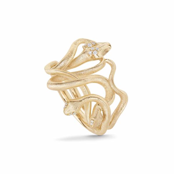 Ole Lynggaard Copenhagen Snakes Ring Medusa (Ref: A3057-401)