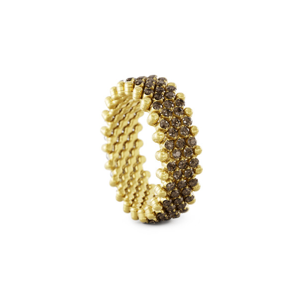 Serafino Consoli Brevetto Multi-Size Ring (Ref: RMS 7M2 YG BRD)