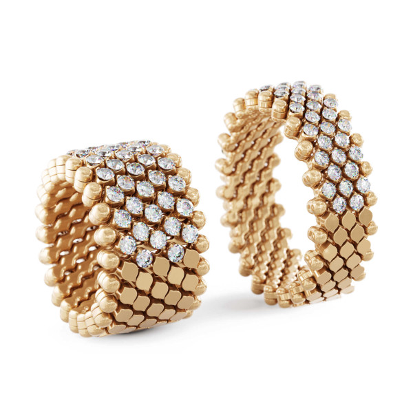 Serafino Consoli Brevetto Multi-Size Ring (Ref: RMS 7HM2 RG WD)
