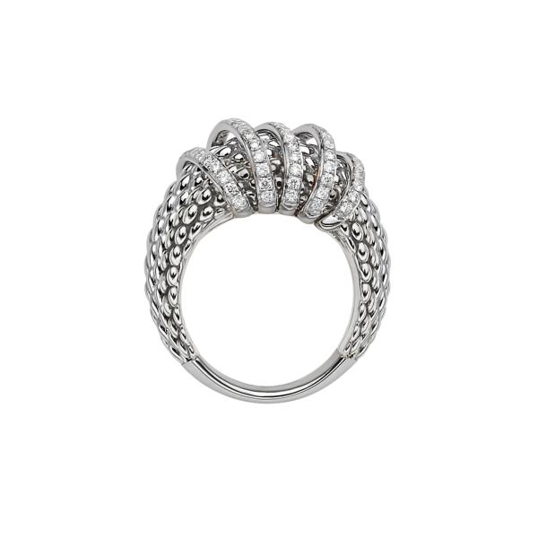FOPE Solo Ring mit Diamanten ausgefaßt (Ref: 65106AX_PB_B_XBX_140)