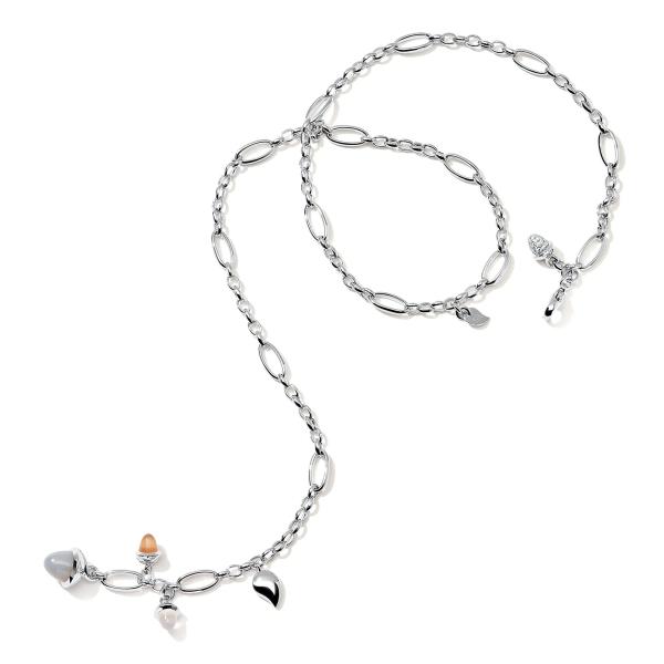 Tamara Comolli MIKADO Collier Delicate Cashmere mit Diamond Pavé  (Ref: N-M-Del51-Cas-p-wg)