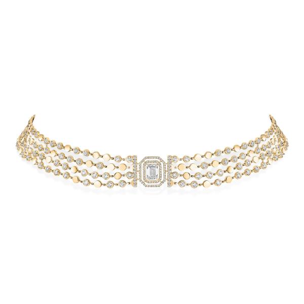 Messika D-Vibes mehrreihiger Choker (Ref: 12434-YG)