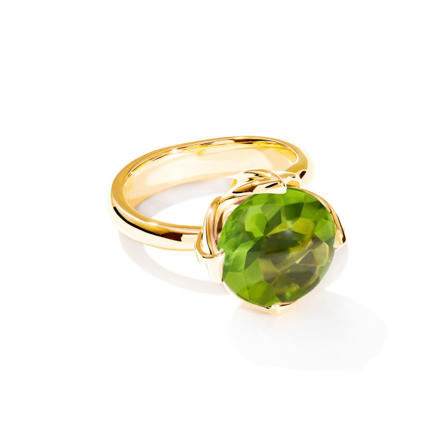Tamara Comolli TULIP Ring Large mit Peridot (Ref: R-TUL-l-Per-yg)