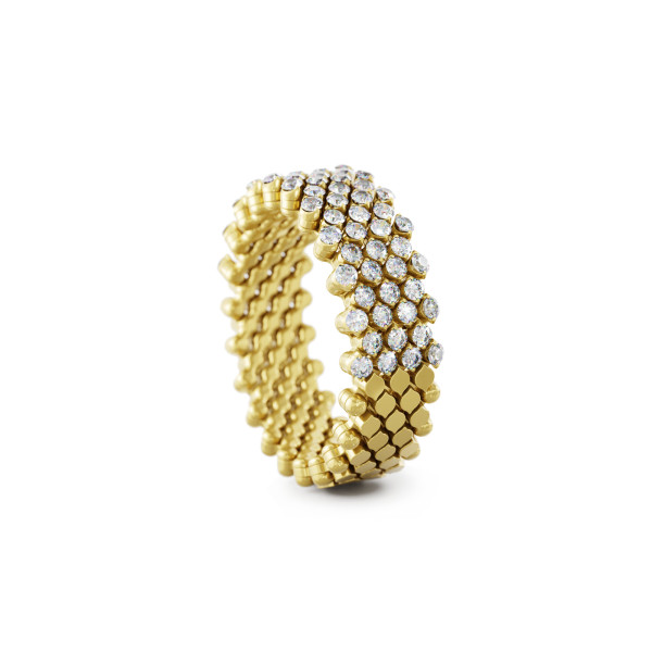Serafino Consoli Brevetto Multi-Size Ring (Ref: RMS 7H2 YG WD)