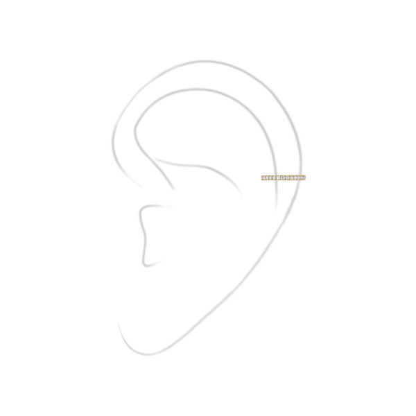 Messika Einzelner Gatsby Ohrclip mittleres Ohr (Ref: 10031-YG)