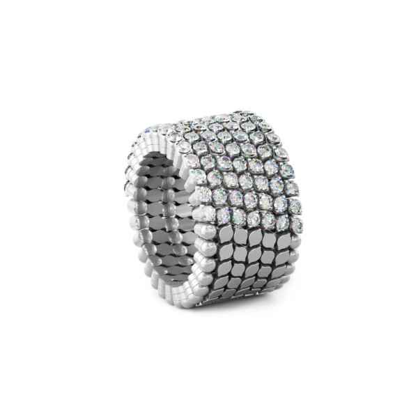 Serafino Consoli Serafino Multi-Size Ring und Armreif (Ref: S.RB 7H2 WG WD)