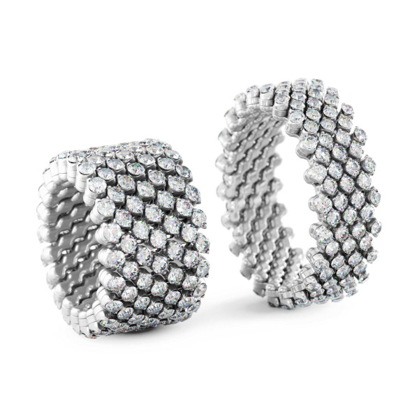 Serafino Consoli Brevetto Multi-Size Ring (Ref: RMS 7F2 WG WD)