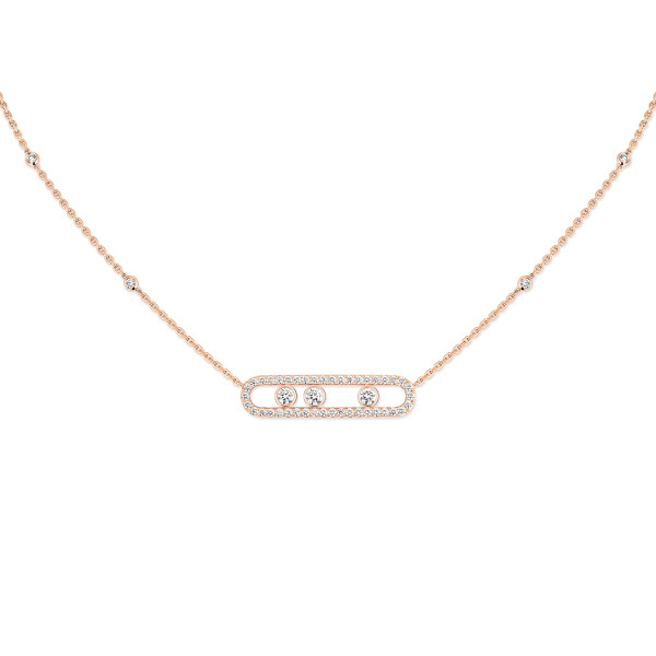 Messika Move Classique Pavé Halskette (Ref: 03994-PG)