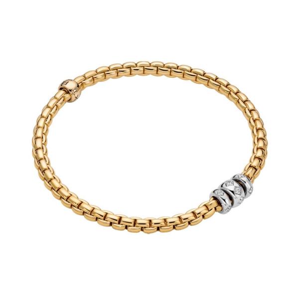 FOPE Eka Flex'it Armband mit Diamanten in Rautenfassung (Ref: 73101B3_PB_G_BBB_0XS)