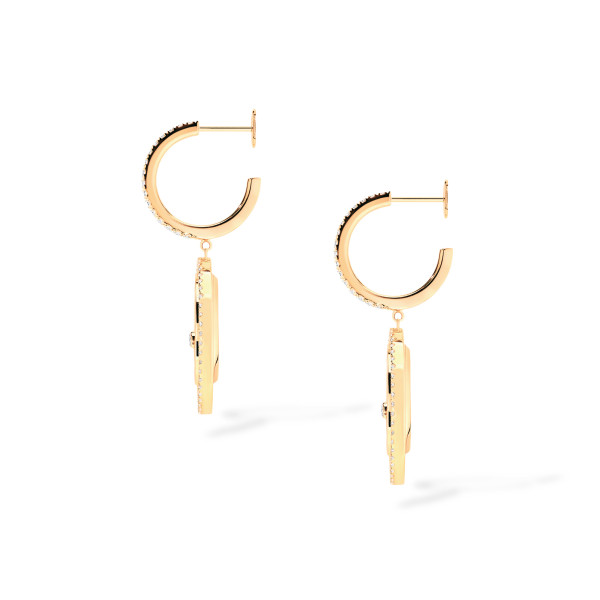 Messika Lucky Move Ohrringe KM Malachit (Ref: 12965-YG)