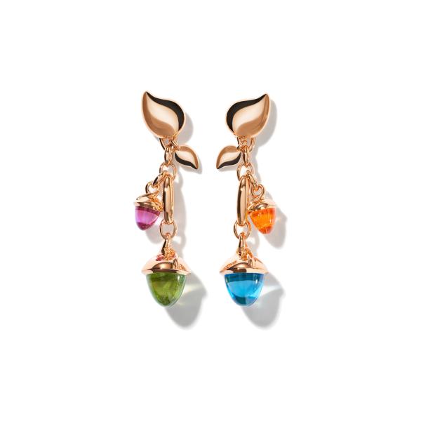 Tamara Comolli MIKADO Ohrringe Dangling 2 Acorns 'Candy' (Ref: E-M-d-2-Can-rg)