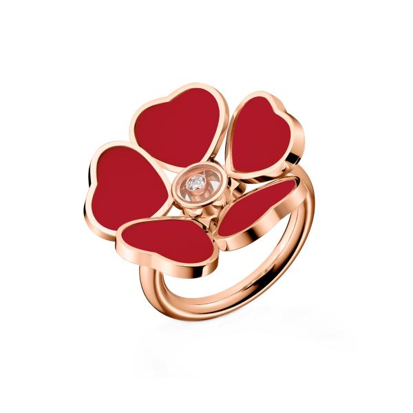 Chopard Happy Hearts Flowers Ring (Ref: 82A085-5800)