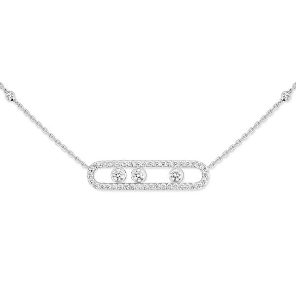 Messika Move Classique Pavé Halskette (Ref: 03994-WG)