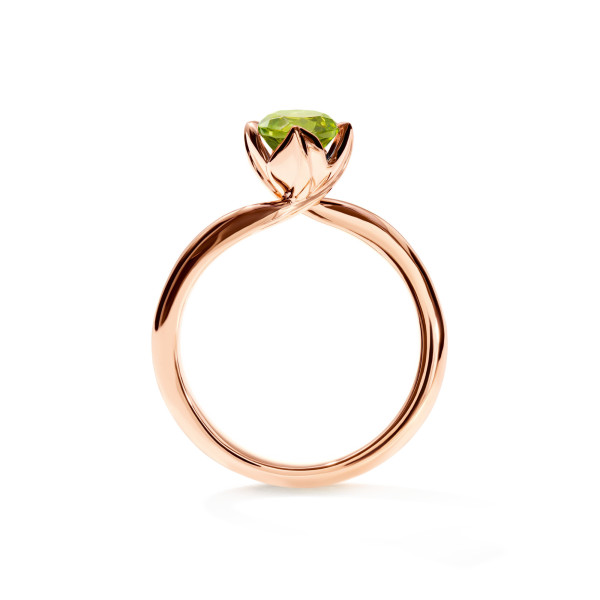 Tamara Comolli TULIP Ring XS mit Peridot (Ref: R-TUL-xs-Per-rg)
