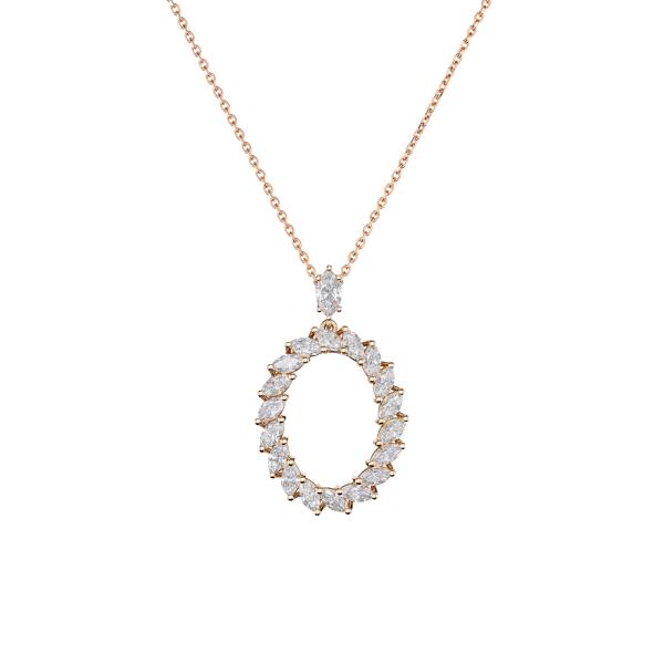 Chopard L'Heure du Diamant Marquise Anhänger mit Halskette (Ref: 79A061-5001)