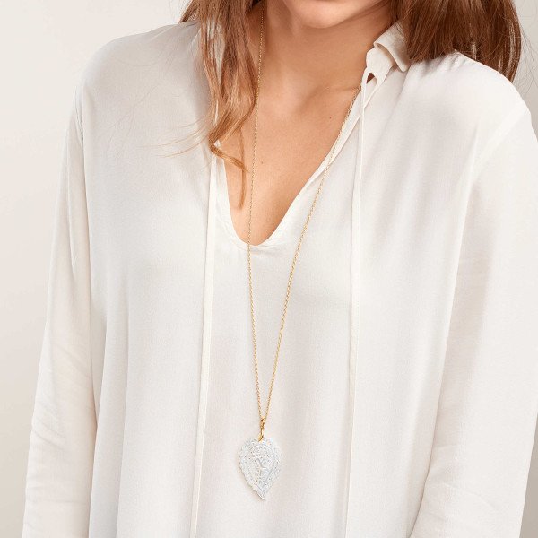 Tamara Comolli INDIA Anhänger mit Perlmutt Large (Ref: P-IND-l-MPw-yg)