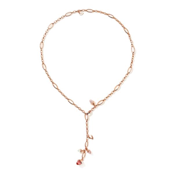 Tamara Comolli MIKADO Halskette Delicate 'Blush'  (Ref: N-M-Del51-Blu-p-rg)