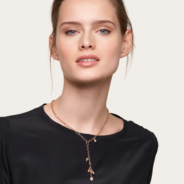 Tamara Comolli MIKADO Halskette mit Diamant-Pavé (Ref: N-M-Del51-p-rg)