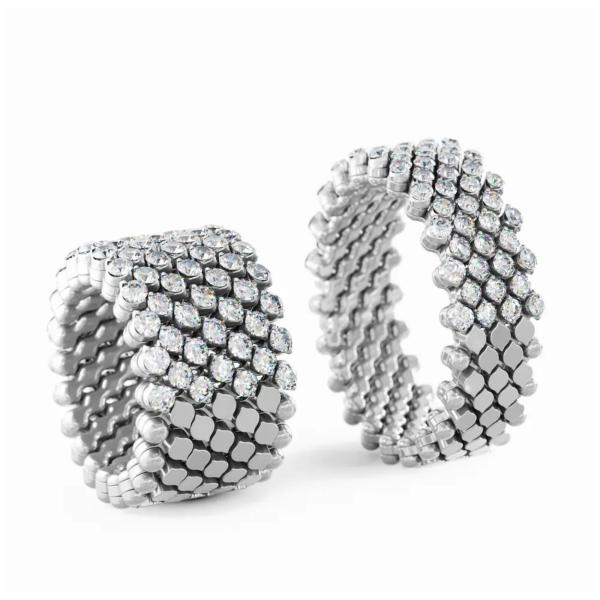 Serafino Consoli Brevetto Multi-Size Ring (Ref: RMS 7H2 WG WD)