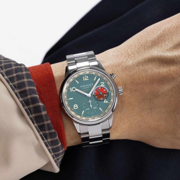 NOMOS Glashütte Club Sport Neomatik Weltzeit Glacier (Ref: 790.S4)