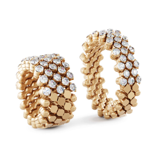 Serafino Consoli Brevetto Multi-Size Ring (Ref: RMS 5H4 RG WD)