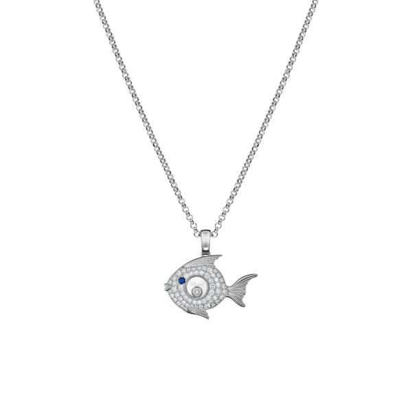 Chopard Happy Diamonds Fish Anhänger mit Halskette (Ref: 79A205-1201)