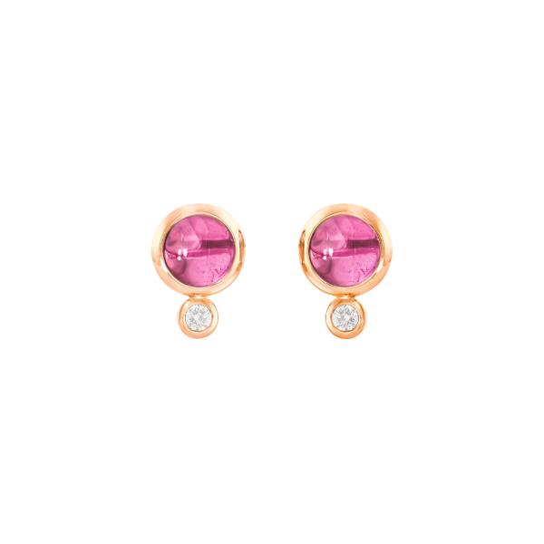 Tamara Comolli BOUTON Ohrringe rosa Turmalin (Ref: E-BOU-TuRo-Cl-rg)