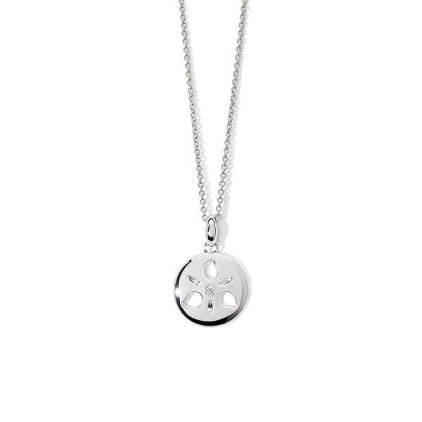 Tamara Comolli SAND DOLLAR Anhänger small 18 K Weißgold (Ref: P-SD-s-wg)