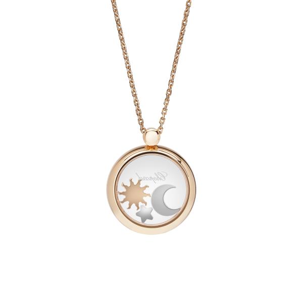 Chopard Happy Sun, Moon and Stars Anhänger mit Halskette (Ref: 799434-5401)