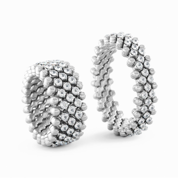 Serafino Consoli Brevetto Multi-Size Ring (Ref: RMS 5M2 WG WD)
