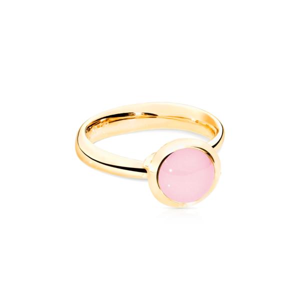 Tamara Comolli BOUTON Ring small Pinker Chalcedon (Ref: R-BOU-s-ChPi-yg)
