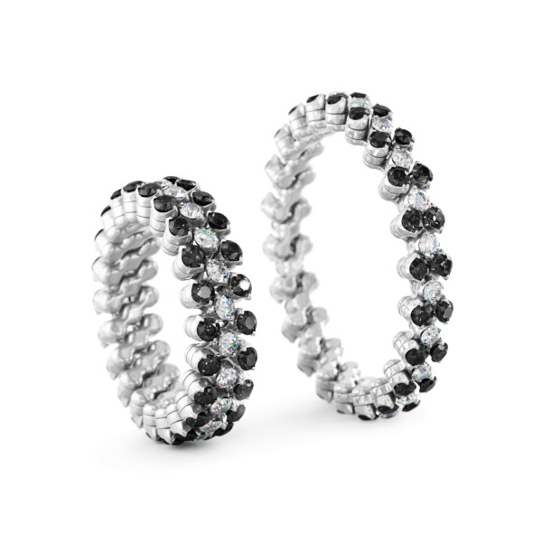 Serafino Consoli Brevetto Multi-Size Ring (Ref: RMS 3F2 WG WD BD X)