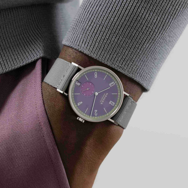 NOMOS Glashütte Tangente 38 Datum Mauvegrün  (Ref: 179.S9)