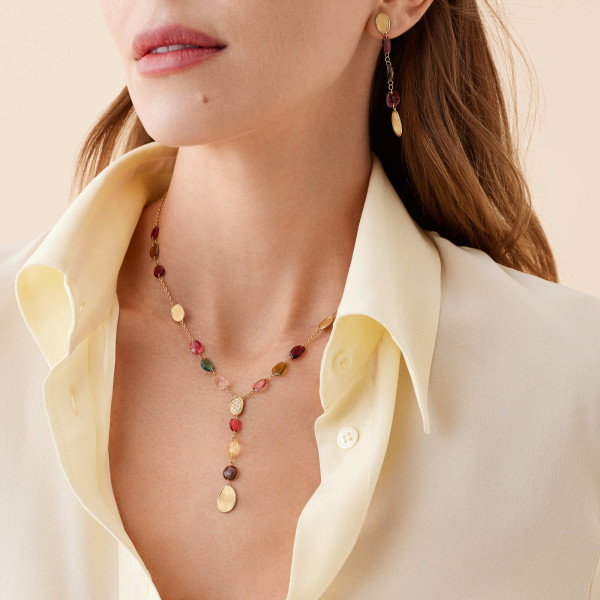Marco Bicego Lunaria Color Halskette (Ref: CB2870-B TM01 Y)