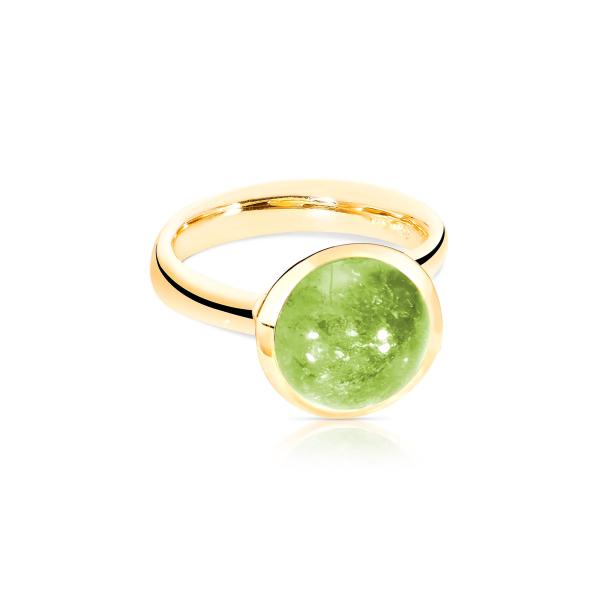 Tamara Comolli BOUTON Ring large Peridot (Ref: R-BOU-l-Per-yg)