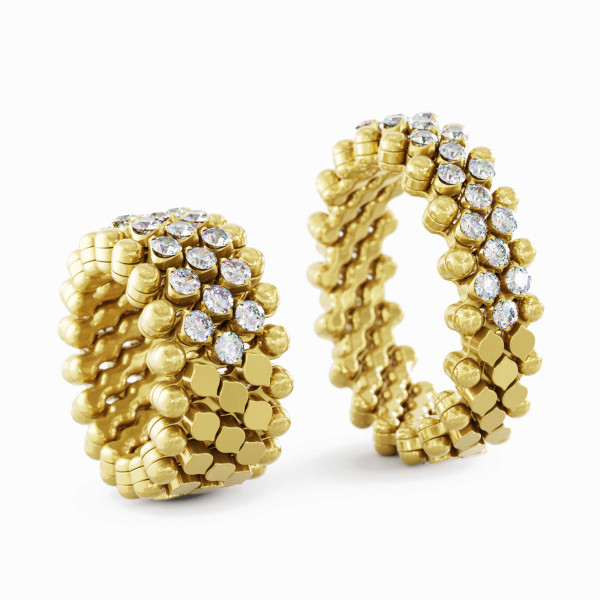 Serafino Consoli Brevetto Multi-Size Ring (Ref: RMS 5HM4 YG WD)