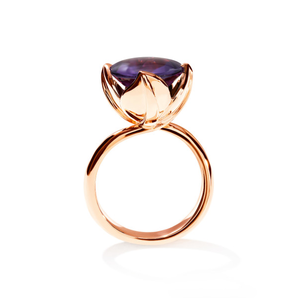 Tamara Comolli TULIP Ring Large mit Amethyst (Ref: R-TUL-l-Am-rg)