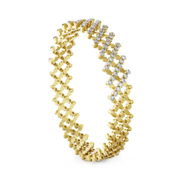 Serafino Consoli Serafino Multi-Size Ring und Armreif (Ref: S.RB 7H2 YG WD)