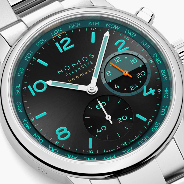 NOMOS Glashütte Club Sport Neomatik Weltzeit Trace (Ref: 790.S7)